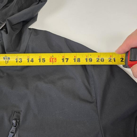 Michael Kors Coat Mens XL Black Hooded Parka Zip Snap Pockets Fishtail Hem MK - Picture 8 of 16